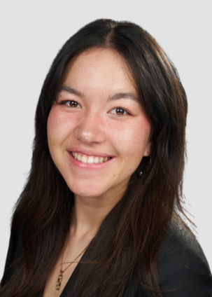 Young woman with long dark hair