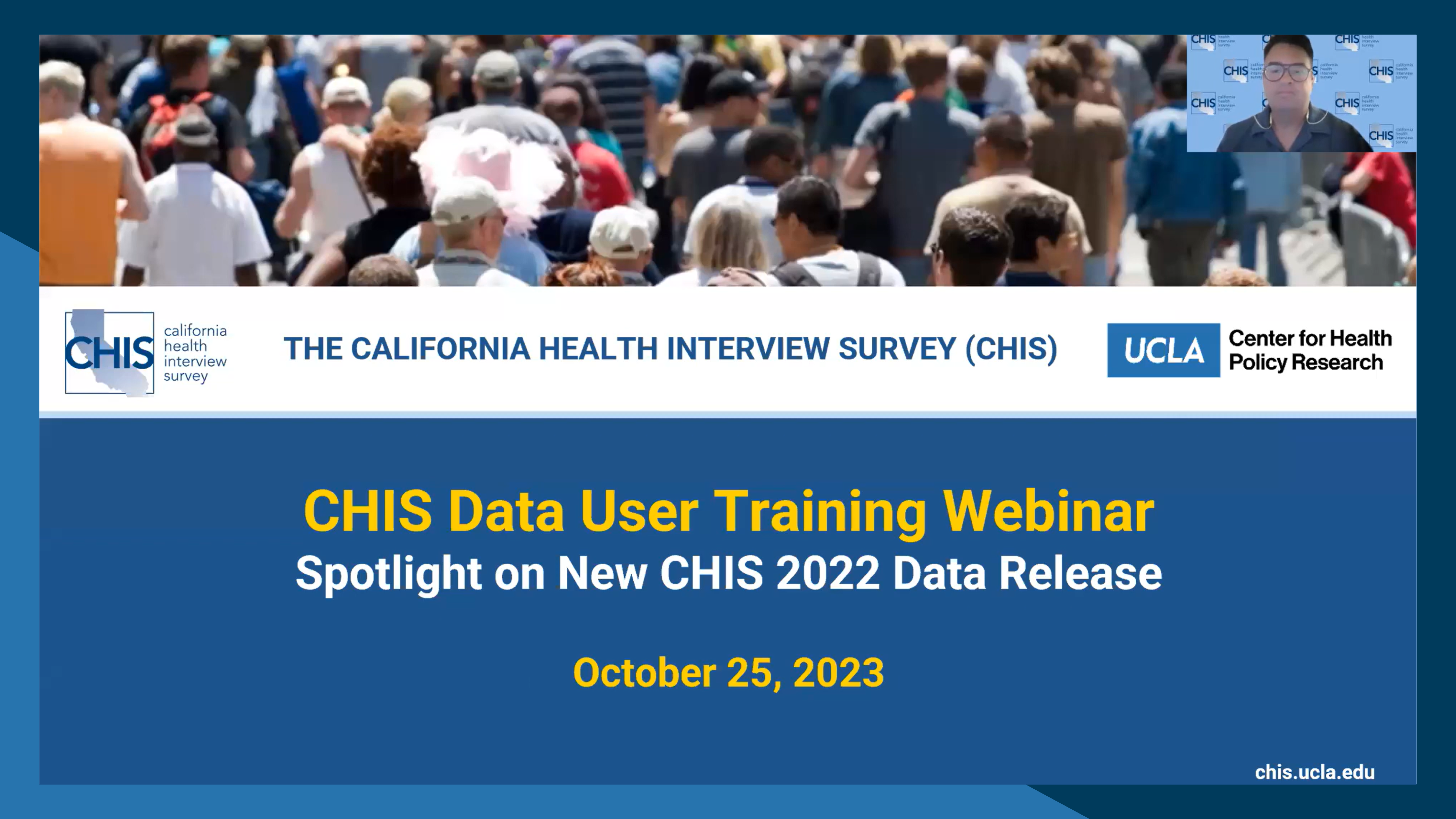 Photo of First slide of Training webinar with Jacob Rosalez