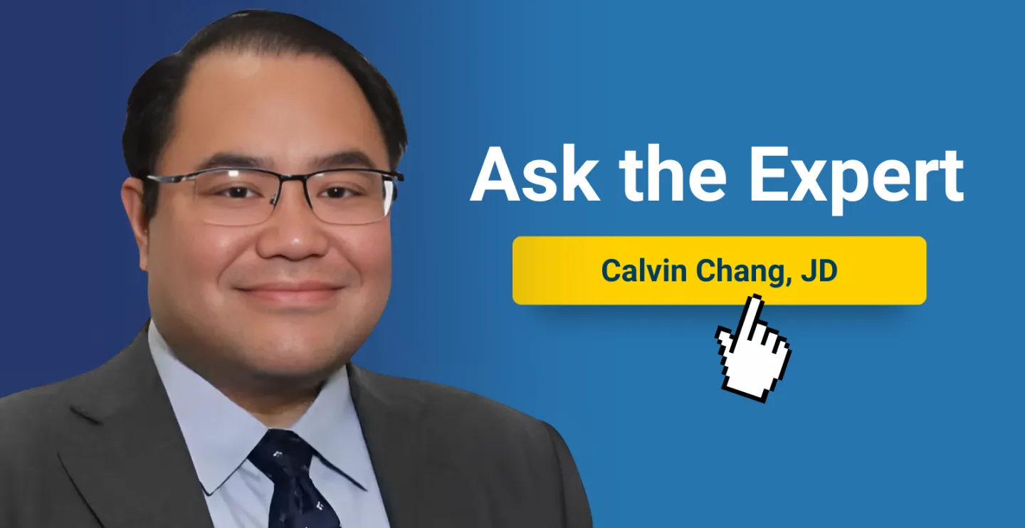 Calvin Chang Ask the Expert