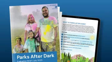 Photo of Parks After Dark Evaluation Brief and family