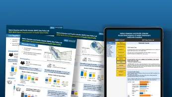 NHPI Data profiles and tablet showing an NHPI data dashboard