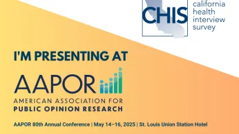 CHIS presenting at AAPOR 2025